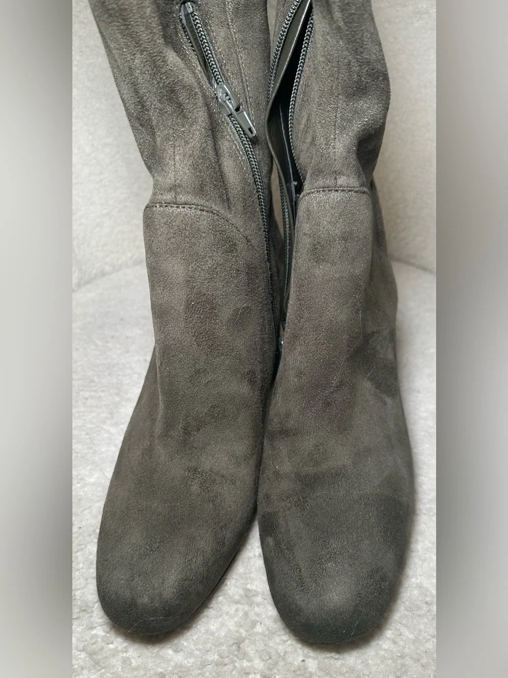 ALDO Adessi Green Olive Suede Tall Over-the-Knee Boots Fall Equestrian Preppy 7